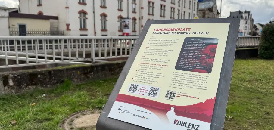 Warum der Langemarkplatz in Koblenz jetzt anders heißt
