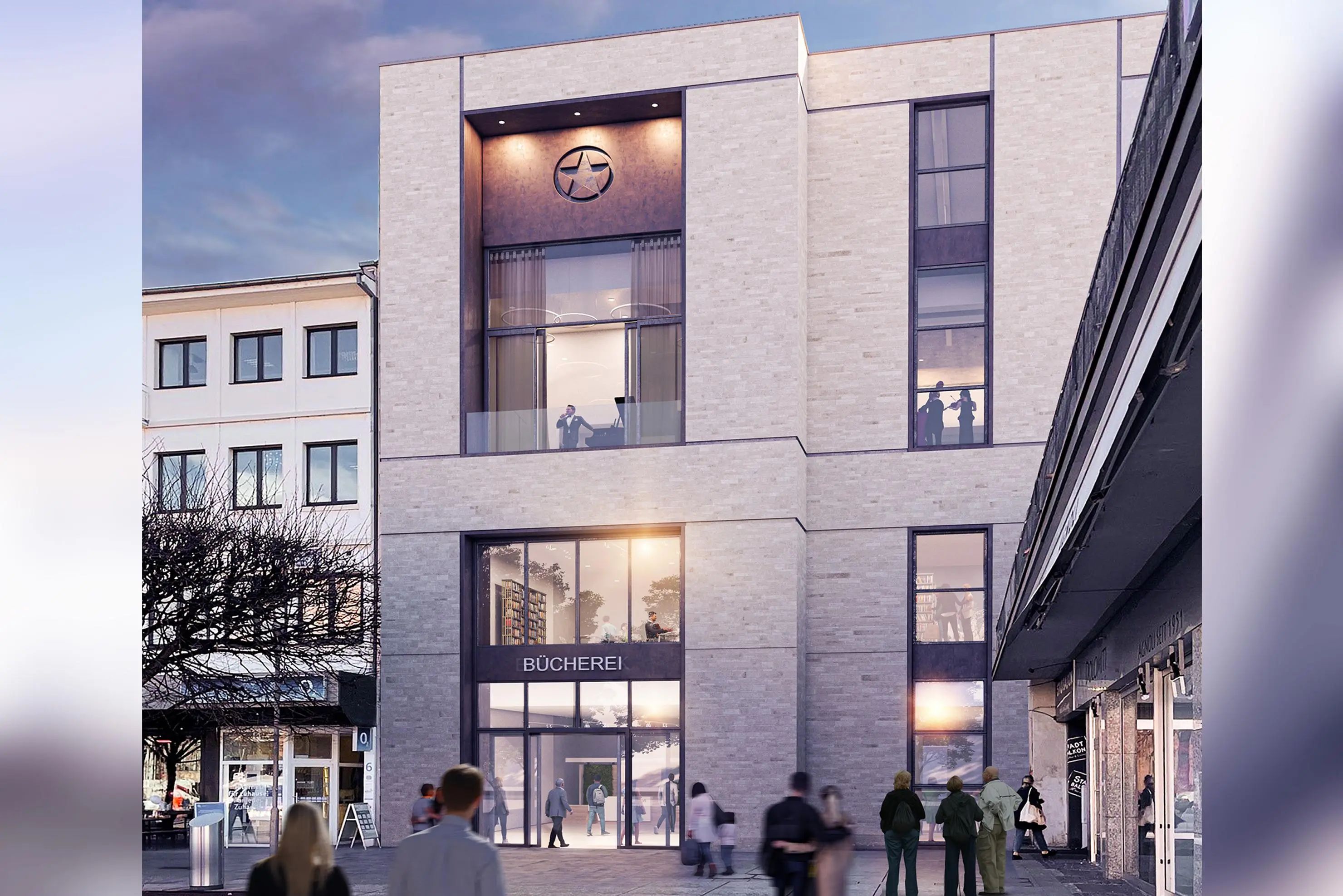 Mainz plant moderne Zentralbibliothek in der Fuststraße